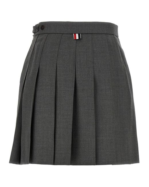 Thom Browne Gray 'Uniform' Mini Skirt