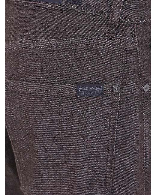 7 For All Mankind Gray "Easy Straight" Jeans for men
