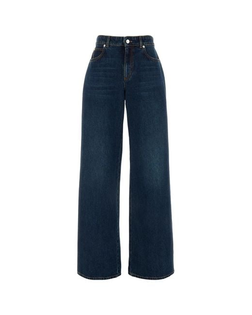 McQueen Blue Denim Trousers*3