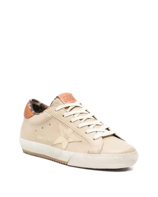 Golden Goose Deluxe Brand White Super-Star Animal-Print Sneakers