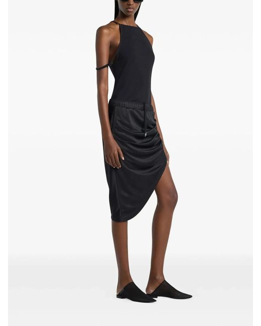 Courreges Black Courregès Twist Sport Polyester Skirt