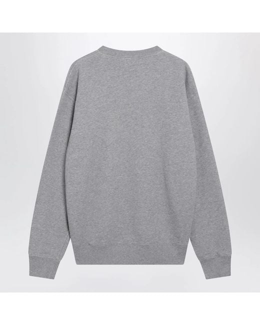 J.W. Anderson Gray Cotton Sweatshirt With Embroidered Logo for men