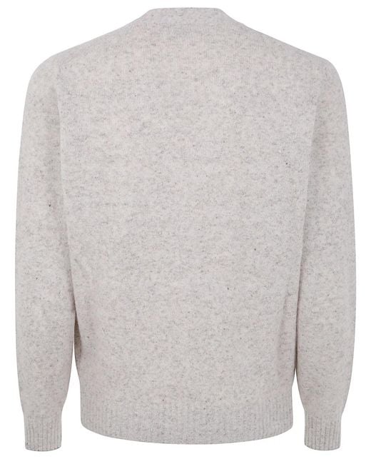 Brunello Cucinelli White Classic Cardigan for men