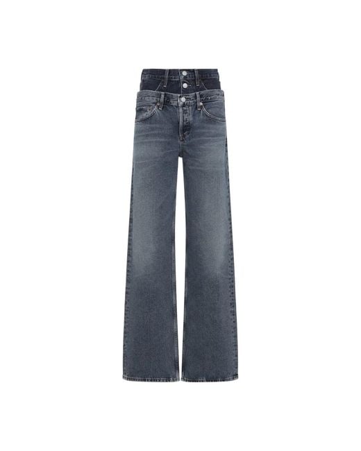 Agolde Blue Elson Cotton Jeans