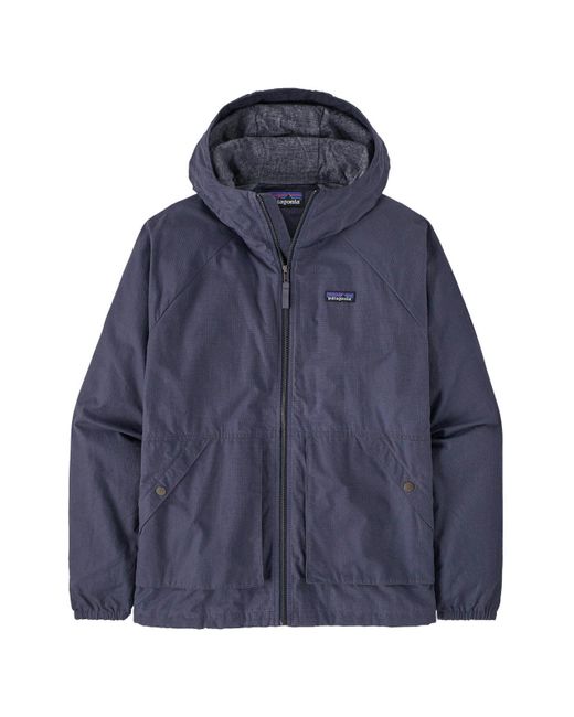 Patagonia Blue Lightweight Ripstop Waxed Cotton Jacket for men