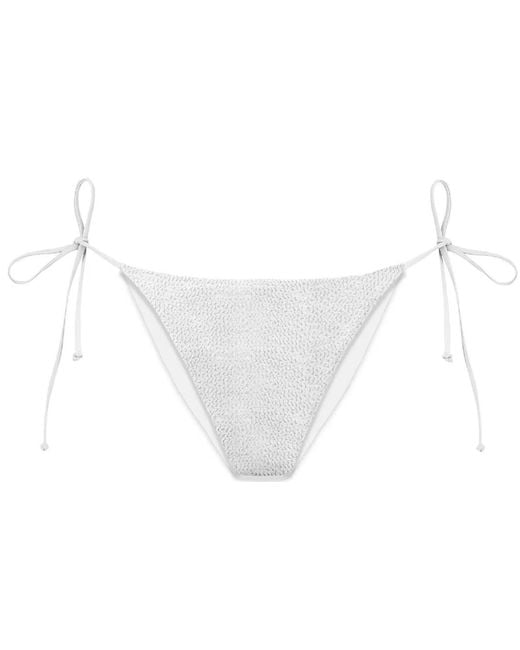 Mc2 Saint Barth Black Textured Finish Side-Tie Underwear