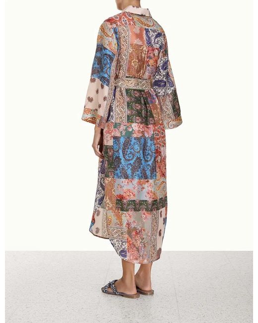 Zimmermann White Devi Midi Shirt Dress