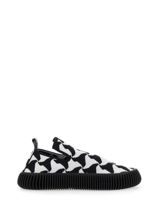 Bottega Veneta Black Knit Slip-On Sneaker