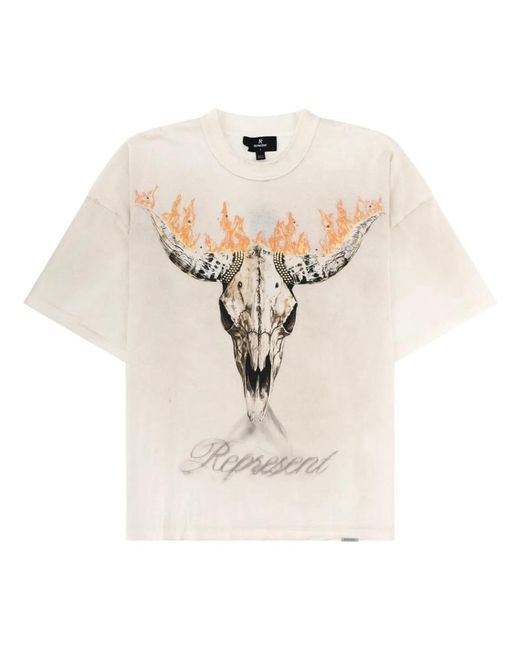 Represent White T-Shirt "British Cowboys" for men
