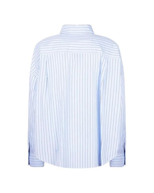 Weekend by Maxmara Blue Aureo Shirt With And Stripes