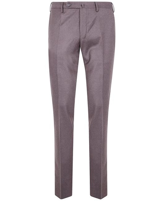 Incotex Purple "Chino Slim Fit" Trousers for men