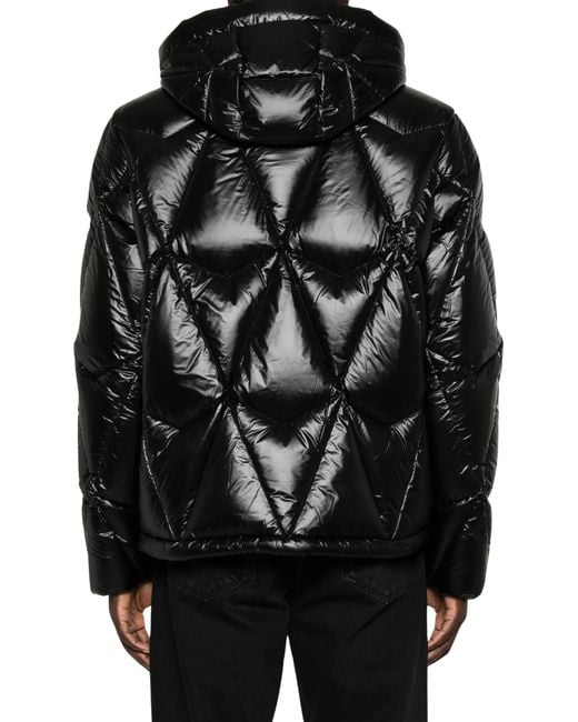 Moose Knuckles Black Iceberg Quilt Down Puffer Jacket for men