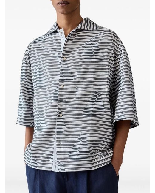 Jacquemus Blue La Chemise Plage for men