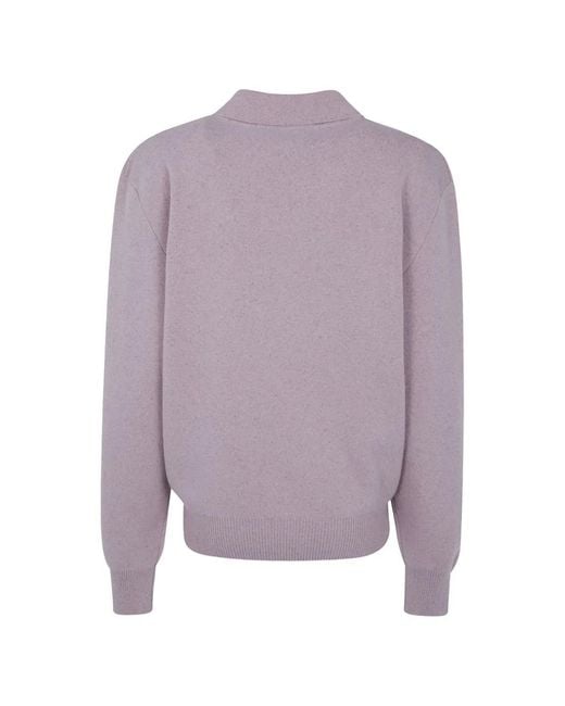 Rohe Purple Melange Wool Tee Shirt