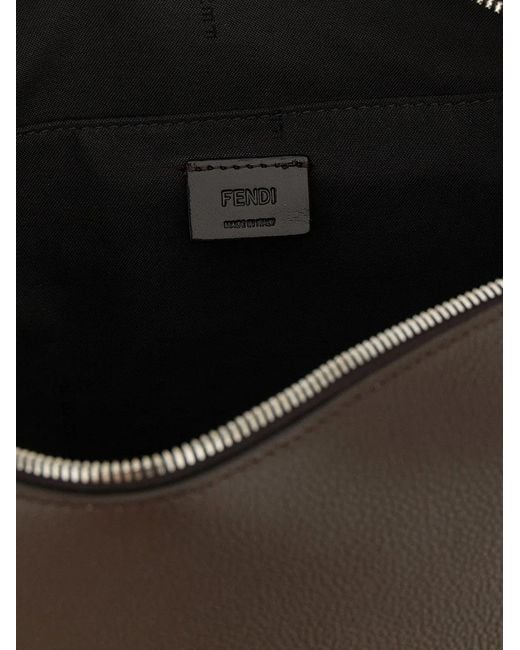 Fendi Black Lui' Medium Shoulder Bag for men