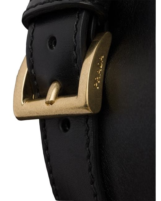 Prada Black Leather Booties