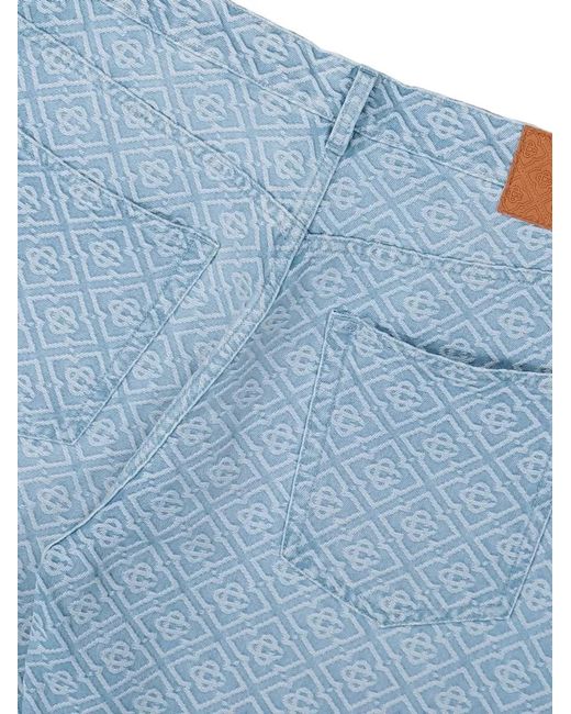 Casablanca Blue Washed Monogram Jeans for men