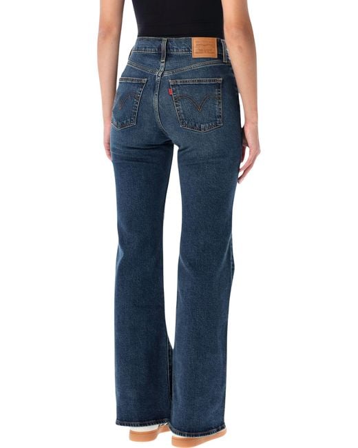 Levi's Blue Ribcage Flare Jeans