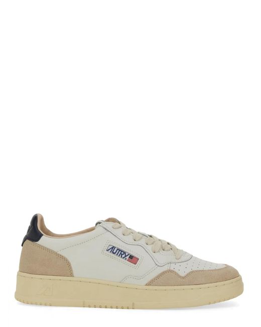Autry White Sneaker "Medalist" Low for men
