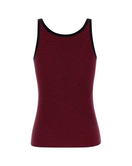 Prada Embroidered Silk Tank Top