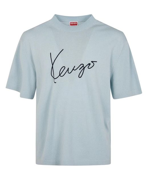KENZO Blue Signature" T-Shirt for men