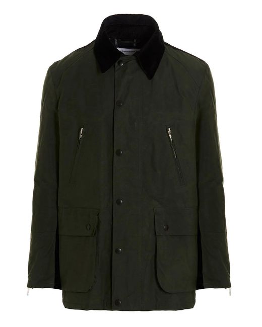 Department 5 Black 'Middle Barbour' Jacket for men