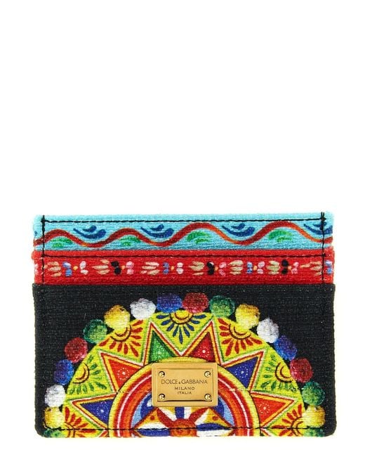 Dolce & Gabbana Red Dolce & Gabbana 'Carretto' Card Holder