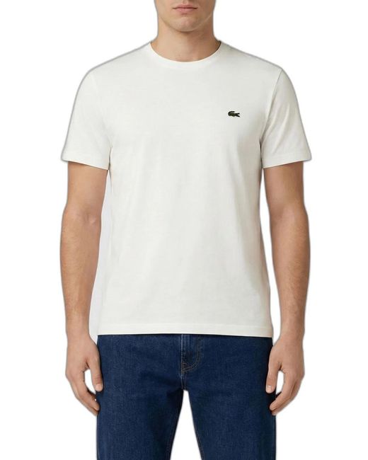 Lacoste White Pima Cotton T-Shirt for men