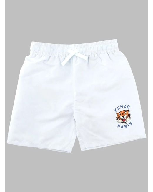 KENZO White Costume Da Bagno