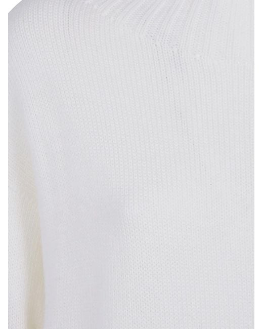 Drumohr White Turtle Neck Sweater