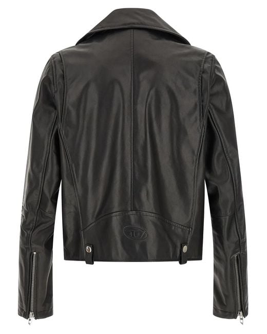 DIESEL Black 'L-Eo-Wrd' Jacket for men