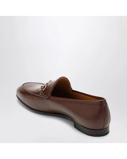 Gucci Brown Jordaan Leather Loafer