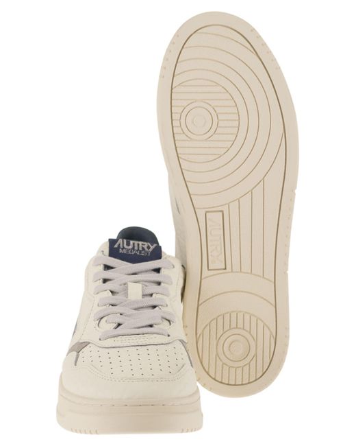 Autry White Medalist Low for men