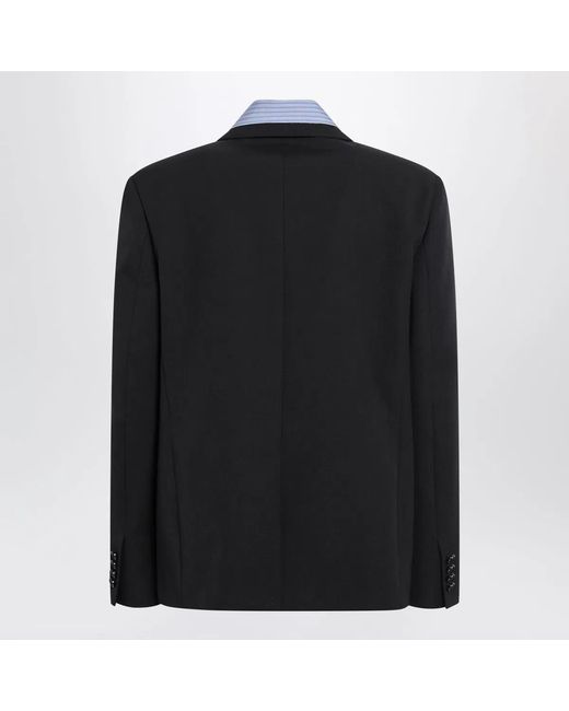 Balenciaga Black Dark Hybrid Overshirt for men