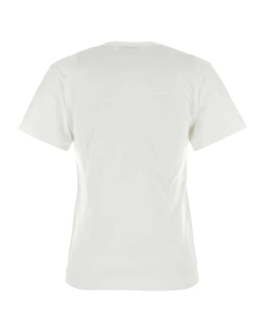 COMME DES GARÇONS PLAY White Classic Heart T-Shirt