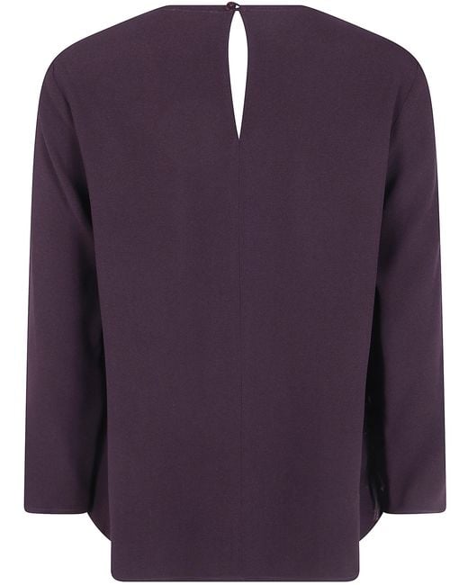 Antonelli Purple "Mango" Round Neck Top