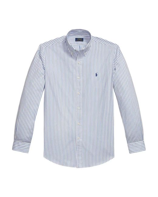 Polo Ralph Lauren Blue Woven Shirt for men