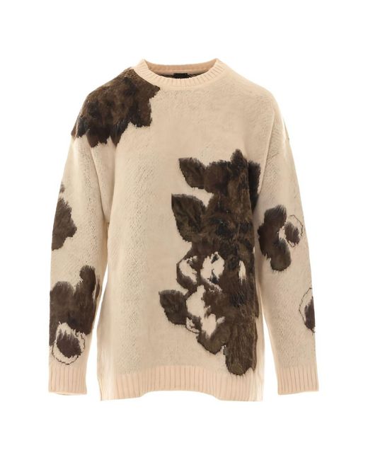 Pinko Natural Acrylic Polyamide Sweater