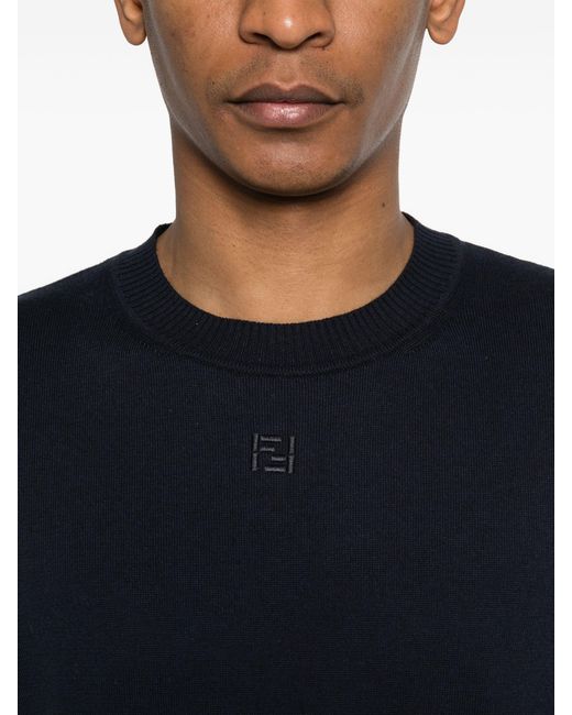 Fendi Blue T-Shirt Co Cash for men
