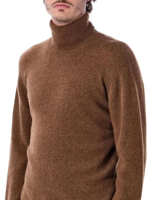 Roberto Collina Brown High Neck for men