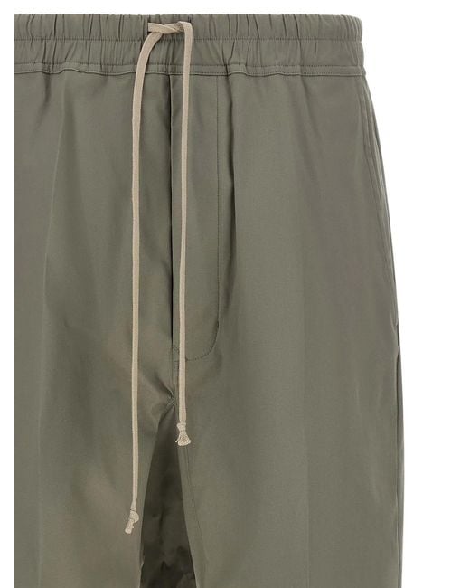 Rick Owens Green 'Drawstring Cropped' Pants for men