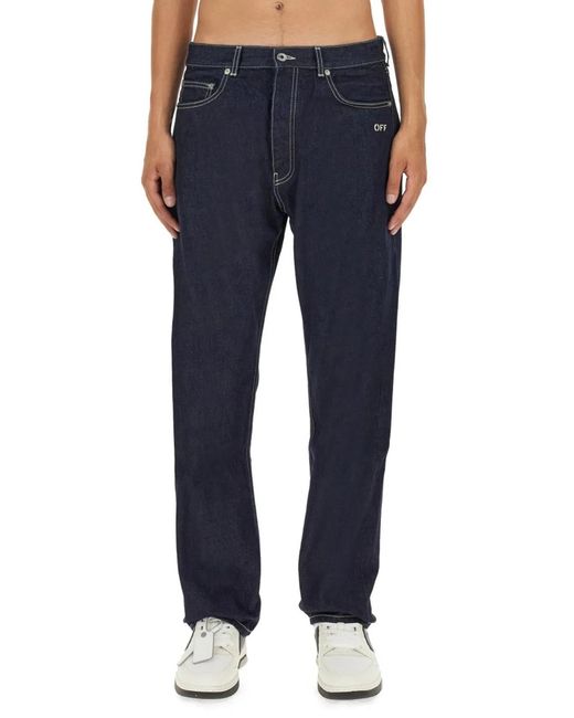 Off-White c/o Virgil Abloh Blue Skate Jeans for men