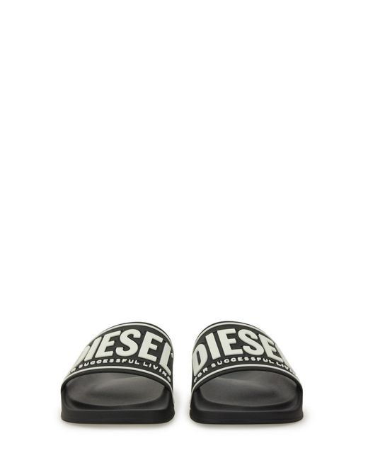 DIESEL Black Sandalo Slide "Mayemi" for men