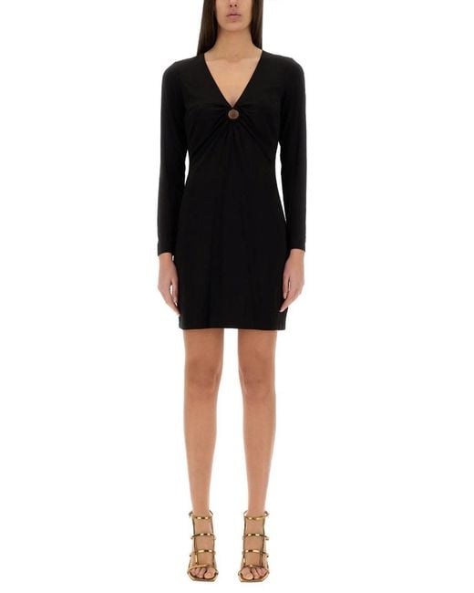 MICHAEL Michael Kors Black Jersey Dress With Drop Opening