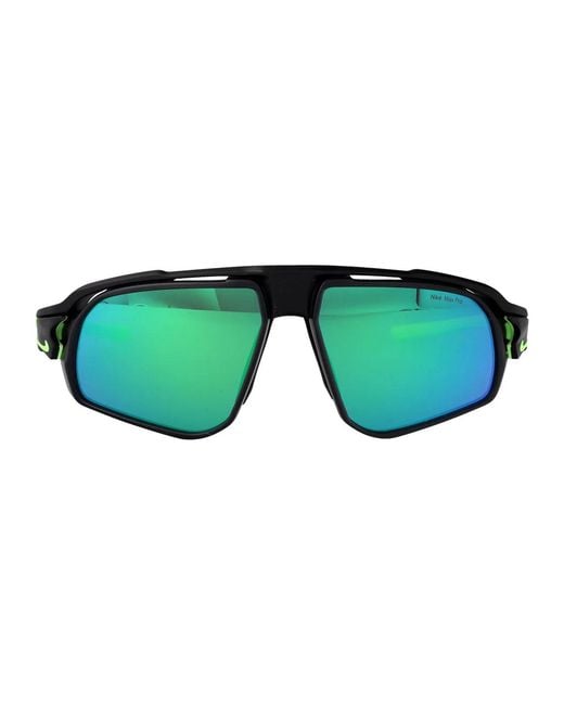 Nike Green W/ Mirror Matte Acetate Sunglasses