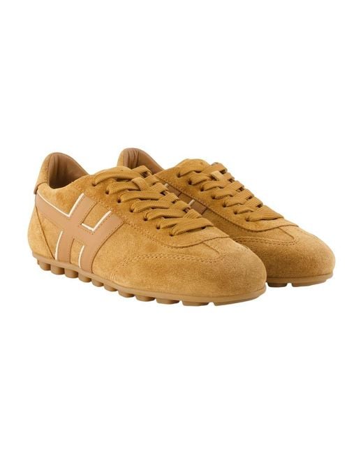 Hogan Brown H693 Allacciato H Sneakers