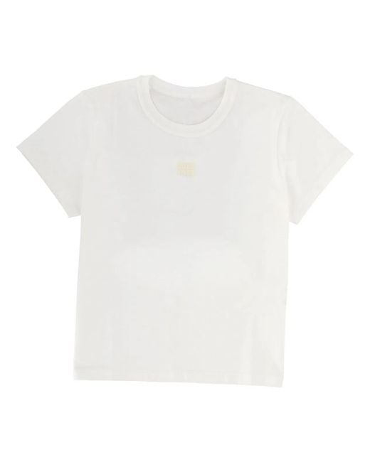 T By Alexander Wang White Alexanderwang.T "Essential Shrunk" T-Shirt