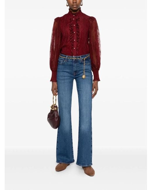 Seven7 Blue The Leggy Bootcut Denim Jeans
