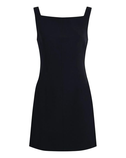 Givenchy Black Cowl-Back Crepe Minidress