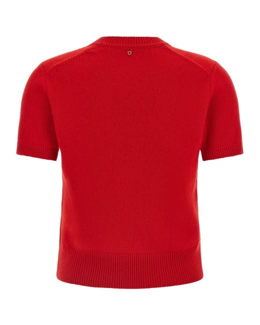 Ferragamo Red 'Gancini' Sweater